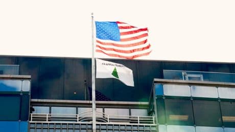 Far-right flag used by Jan 6 rioters flown above government agency in DC