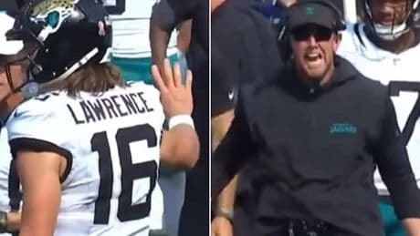 Jaguars QB Trevor Lawrence stunningly waves off coach Liam Coen in disastrous loss to Bengals