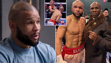 Chris Eubank Jnr reveals emotional phone call with estranged father on the night before his victory over Conor Benn - as he admits the TRUTH behind shock reunion with boxing legend dad
