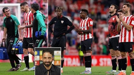 Man United handed major boost as key Athletic Bilbao trio are ruled out of Europa League semi-final clash at Old Trafford