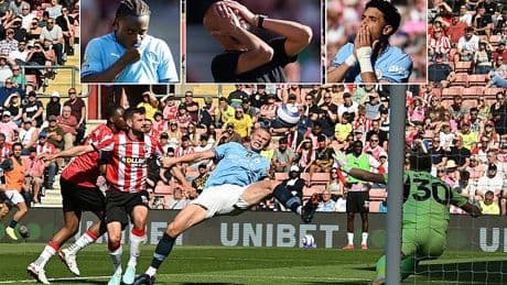 Southampton 0-0 Man City: Saints FINALLY surpass Derby's Premier League worst points record - as Erling Haaland and Co fail to find a way past division's basement side