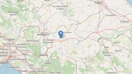 Terremoto di magnitudo 3.5 tra Avellino e Benevento: ecco tutte le zone colpite e quando