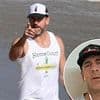 New photo of furious Aaron Rodgers flipping off paparazzi emerges after rant about 'fake marriage' rumors