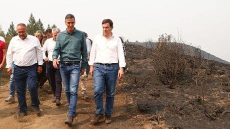 Pedro Sánchez visitará este martes las zonas de Extremadura afectadas por el incendio de Jarilla