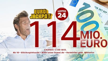 Ziehung heute! 114 Millionen im Eurojackpot – hier für nur 3 Euro mitspielen