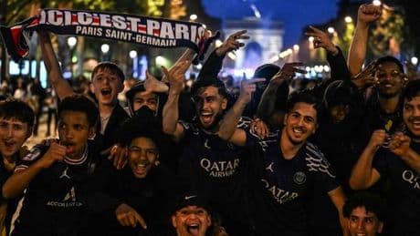 PSG-Inter Milan : après la victoire de Paris en finale de Ligue des champions, des scènes de liesse dans la capitale