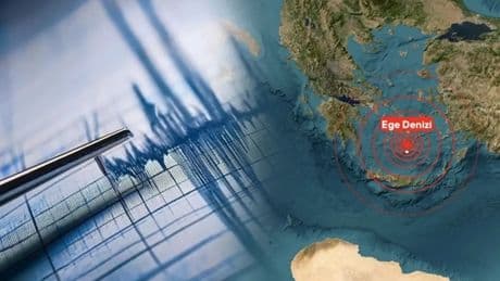 Ege'de 4.6 büyüklüğünde deprem
