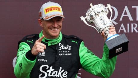 Formule 1 : «C’est un grand soulagement», sourit Nico Hulkenberg après son premier podium à 37 ans