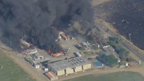 Explosion at a California fireworks warehouse sets off fires and forces evacuations