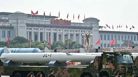 China just showed the world its full nuclear triad for the first time, rolling it through Beijing