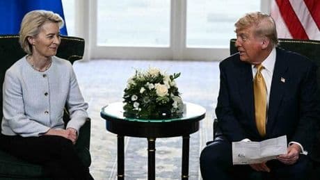 Dazi al 15%, accordo Usa-Europa. Trump: «Saremo più amici». L?Europa si impegna ad acquistare energia, auto, ed armi americane
