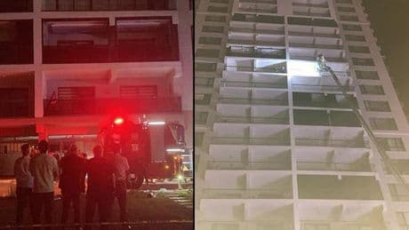 Ankara'da 26 katlı binada yangın