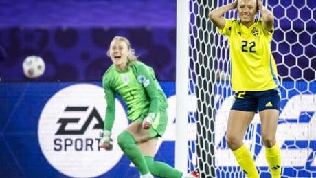 La catastrófica tanda de penaltis en el Suecia-Inglaterra de la Eurocopa femenina