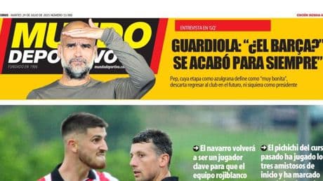 Portada de hoy de la Edición Bizkaia-Araba de Mundo Deportivo