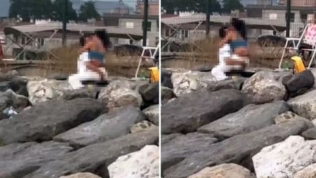 Mudanya Yat Limanı’nda uygunsuz görüntüler: Kayaların üzerinde kimse yokmuş gibi davrandılar