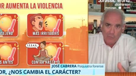 José Cabrera, psiquiatra forense: “El calor altera el cerebro, dispara la irritabilidad y hace que saltemos a la mínima”