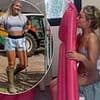 Glamorous new Diddly Squat farmhand Harriet Cowan swaps her wellies for a bikini as she enjoys getaway after making her Clarkson's Farm debut
