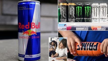Sales of energy drinks to under-16s will be BANNED in new bid to improve concentration in schools