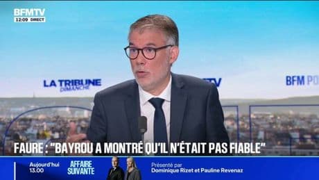 Budget 2026: "François Bayrou a montré qu'il n'était pas un interlocuteur fiable", assure Olivier Faure (PS)