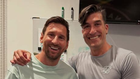 Messi-Pinto: el reencuentro de la banda en Miami