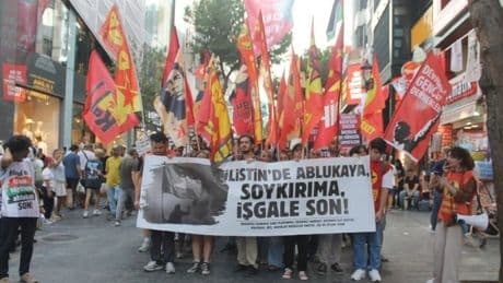 Filistin eyleminde ‘Cumhurbaşkanına hakaret’ten tutuklandı