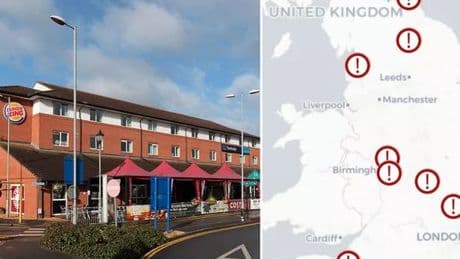 UK's 10 WORST motorway services mapped with 'stale urine smell' and an 'absolute disgrace'