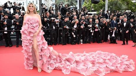 Filmfestspiele in Cannes: Heidi Klum missachtet den Dresscode – die Outfits vom roten Teppich