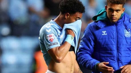 Coventry star in tears after dreadful late error gives Sunderland huge play-off advantage