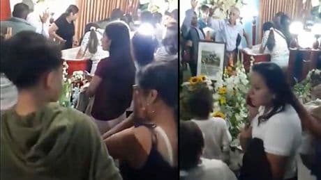 Mourners left terrified as ‘dead man comes back to life' at his own wake