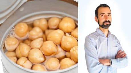 Roger Vilageliu, nutricionista, avisa sobre los garbanzos de bote en España: "La espuma que sale en realidad es..."