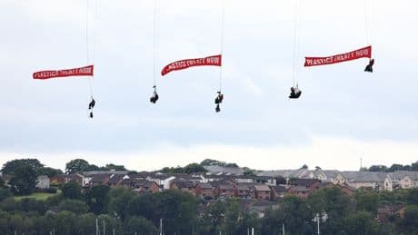 Cops arrest 10 Greenpeace activists after Forth Road Bridge protest