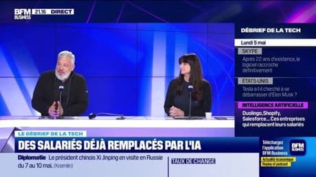 Des salariés déjà remplacés par l'IA - 05/05