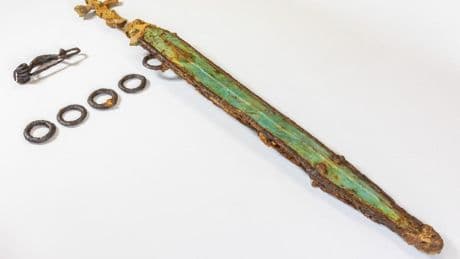Ancient sword older than JESUS engraved with swastikas found after 2,300 years as experts reveal symbol’s lost meaning