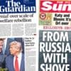 The Papers: Starmer 'in denial' and 'from Russia with shove'