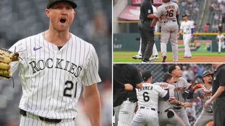 Rafael Devers’ homer sparks wild, ejection-filled Giants-Rockies brawl