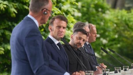Macron droht Putin mit Sanktionen – „Wir sind entschlossen, uns zu verteidigen“, sagt Merz