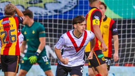 Leaving Rangers helping midfielder thrive as he makes quick impact at Airdrie
