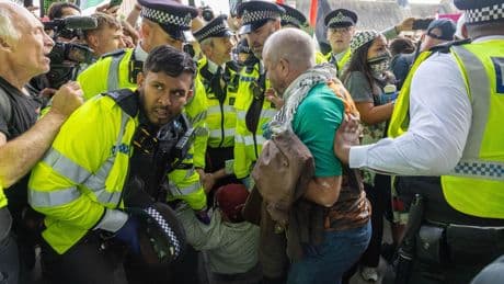 150 detenidos en una manifestación en Londres para apoyar a Palestine Action