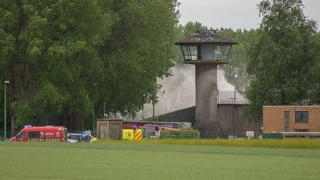 Brandweerman omgekomen bij brand in gevangenis bij Luik