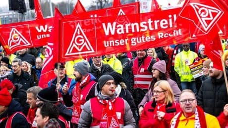 Streik: Fast eine Million Arbeitstage fielen 2024 aus