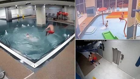 Father sneaks his son into water park at night so they have the place to themselves for 'the best birthday ever'