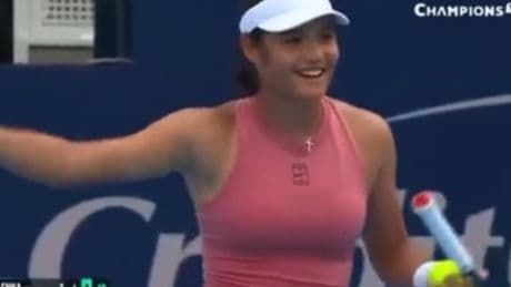 Emma Raducanu complains about crying child in crowd in narrow defeat at Cincinnati Open
