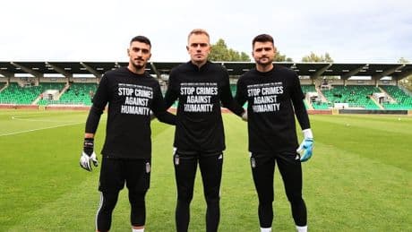 Beşiktaş Gazze'yi unutmadı! "İnsanlığa karşı işlenen suçları durdurun"