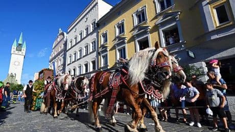 Brauchtum: Gäubodenvolksfest beginnt mit Trachtlern und Blasmusik