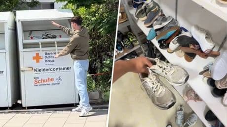 Un hombre metió un AirTag en sus zapatillas y las donó a la Cruz Roja. Y entonces descubrió cosas extrañas