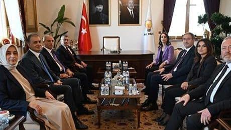 AK Parti ile DEM Parti heyeti bir araya geldi! Peş peşe önemli açıklamalar