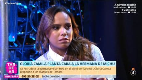 Gloria Camila, contra &#039;TardeAR&#039; por dar voz a la hermana de Michu: &quot;Se me falta al respeto&quot;
