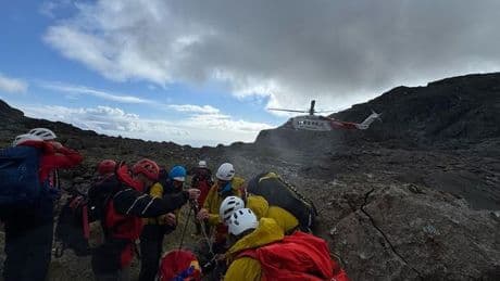 Hillwalker airlifted to hospital after plunging 50 feet from Scots mountain