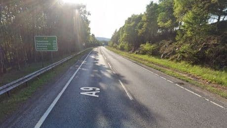 Woman rushed to hospital as police launch appeal following A9 two-vehicle crash