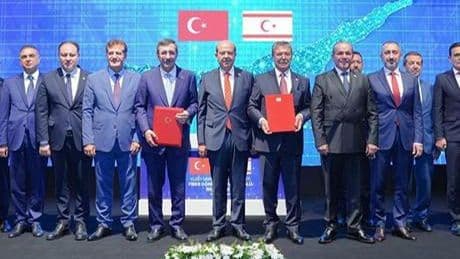 KKTC’nin fiber altyapısı için imzalar atıldı